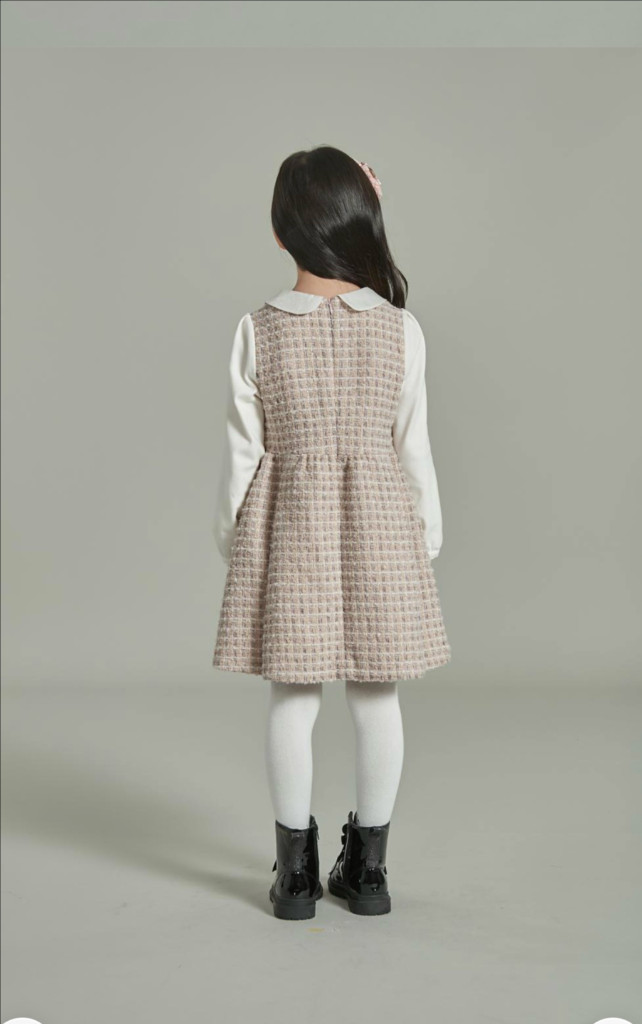 헤지스키즈 트위드 원피스 155사이즈 [새상품]--2