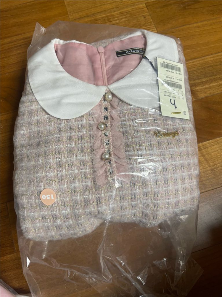 헤지스키즈 트위드 원피스 155사이즈 [새상품]--4