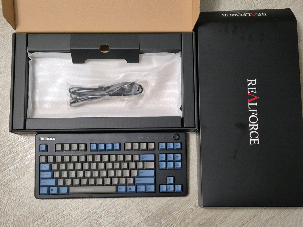 풀윤활 리얼포스 r3 45g 균등 텐키리스 토프레 유무선 블루투스 키보드--0