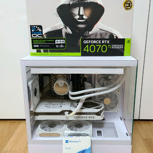 라이젠 7800x3d 갤럭시 4070tisuper 화이트 완본체 팝니다