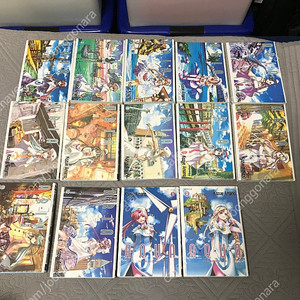 절판 만화책 코믹스 아마노 코즈에 아리아 1~12권, 아쿠아 1~2권 완결 구판 북박스판 전권 (만화 아만츄 작가)