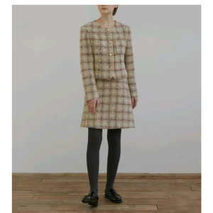 tetu 떼뚜 트위드 셋업 자켓 스커트 정가46만원
