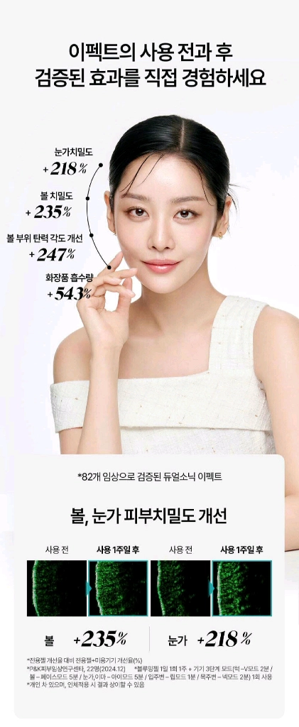 듀얼소닉 이펙트 라인프렌즈 브라운 에디션 무제한샷 집중초음파 하이푸 리프팅 팔자 이중턱 관리에 아주 효과적!!!! 이미지