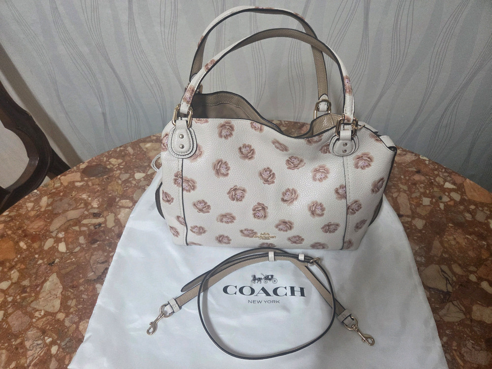 코치 가죽 토트앤 숄더백--2