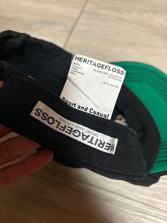 헤리티지플로스 모자 볼캡 블랙--3