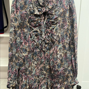 SJ SJ 플로럴 실크 원피스 82사이즈 이미지