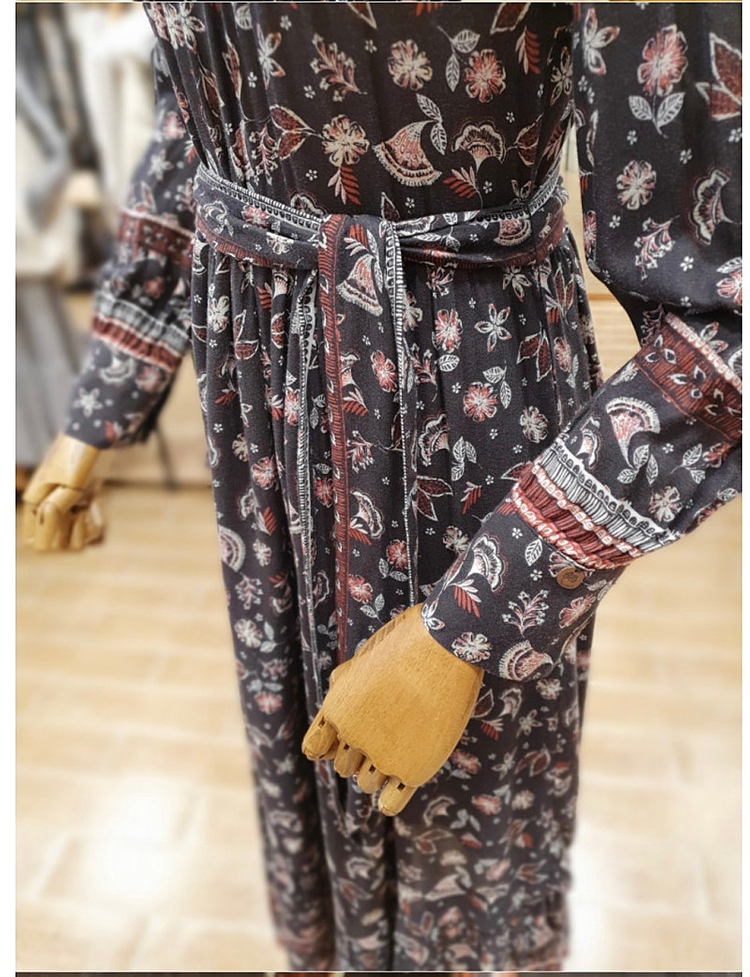 새옷 S 보더 롱 패턴 원피스 써스데이아일랜드--5