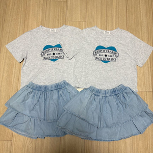 쌍둥이딸둥이 세트 140사이즈