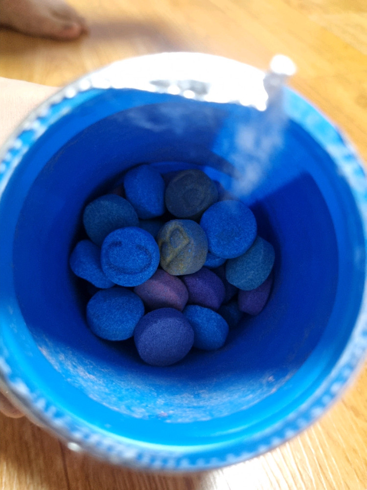 미스터버블 칼라즈 유아 물감 입욕제--2