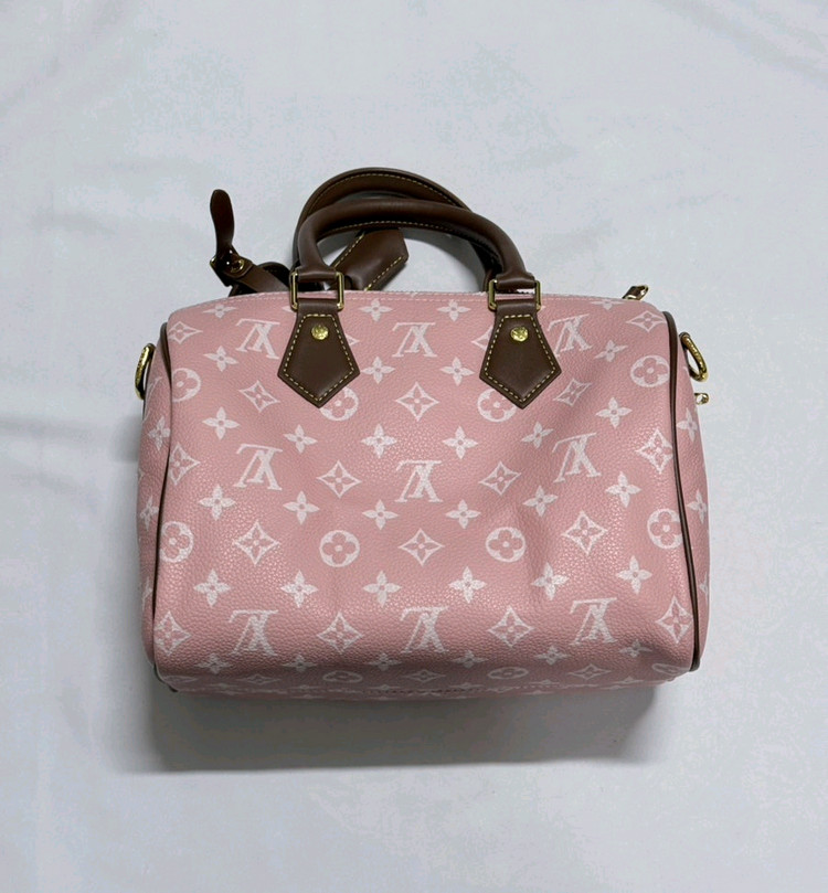 새상품> 모노그램 스피디 핑크--1