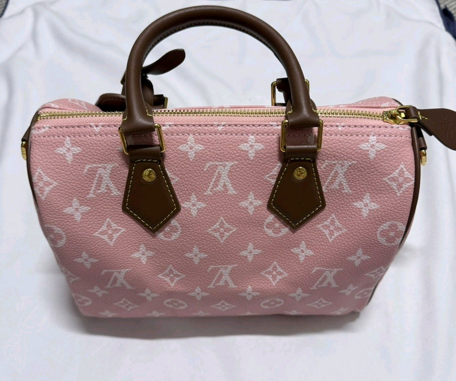 새상품> 모노그램 스피디 핑크--5