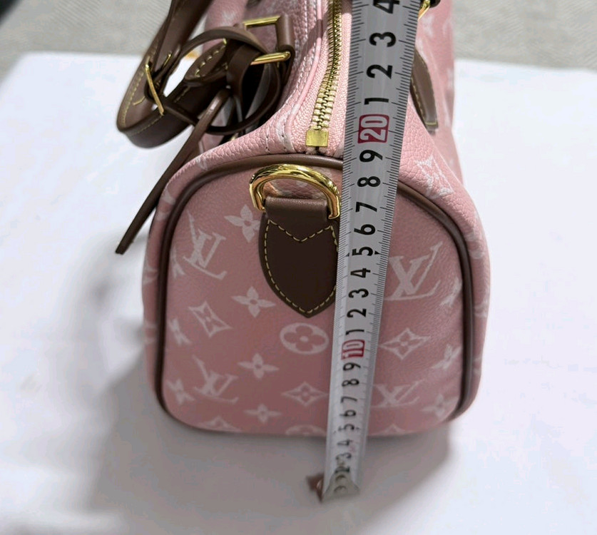 새상품> 모노그램 스피디 핑크--9