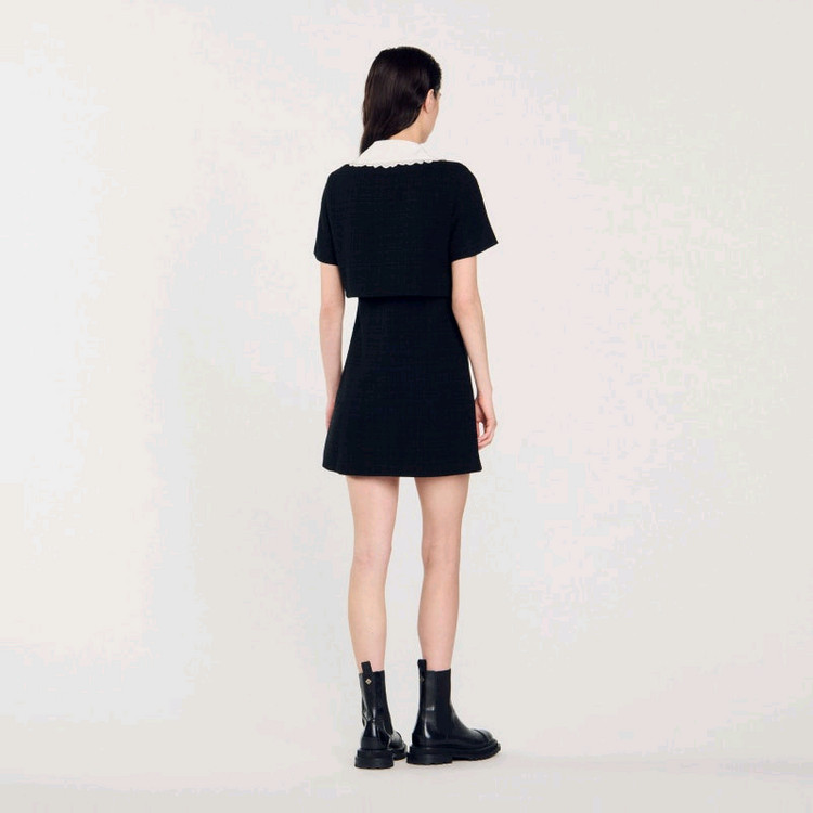 산드로 레이스 카라 원피스 (사이즈 36/여성55)--2