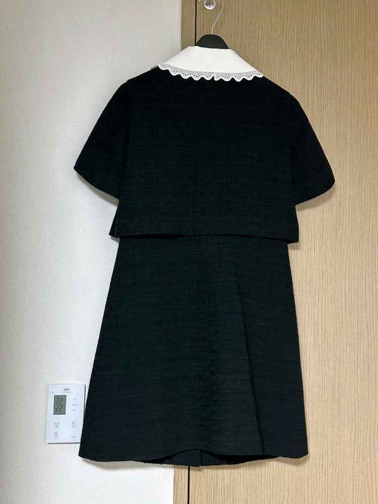 산드로 레이스 카라 원피스 (사이즈 36/여성55)--4