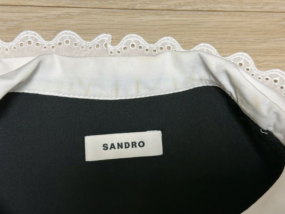 산드로 레이스 카라 원피스 (사이즈 36/여성55)--6