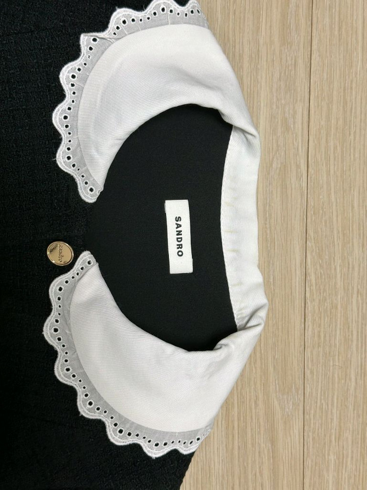 산드로 레이스 카라 원피스 (사이즈 36/여성55)--8