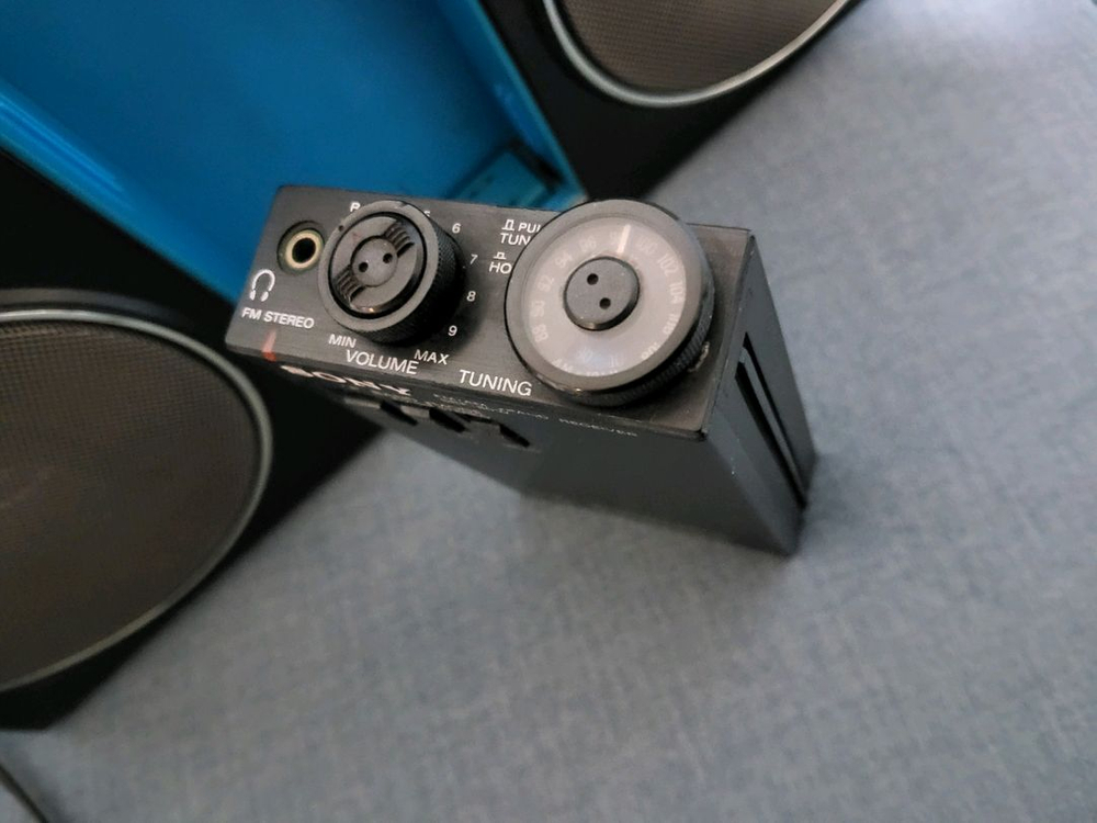 소니 SRF-80W 스테레오 라디오 희귀한--3