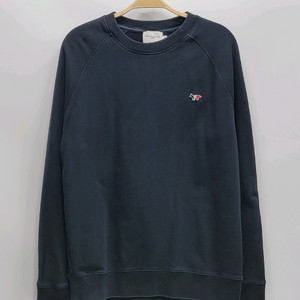 메종키츠네 트리컬러 폭스 패치 스웻셔츠 맨투맨 / 남 XL 블랙