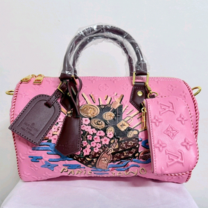 새상품>모노그램 스피디 찐핑크