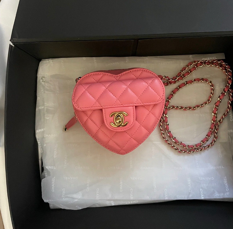 샤넬 하트백 스몰 단풍--2