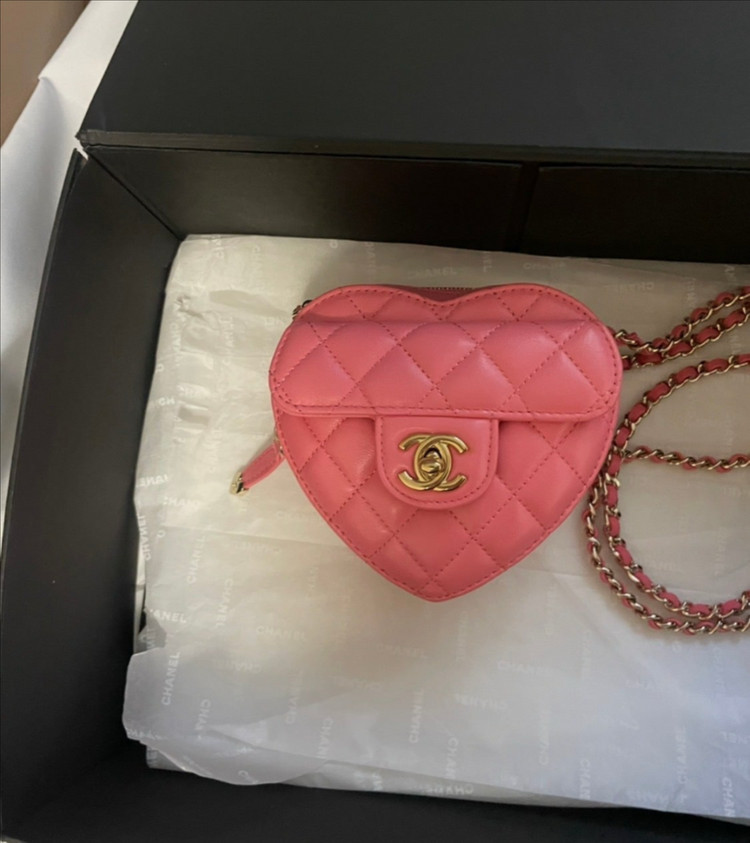 샤넬 하트백 스몰 단풍--3