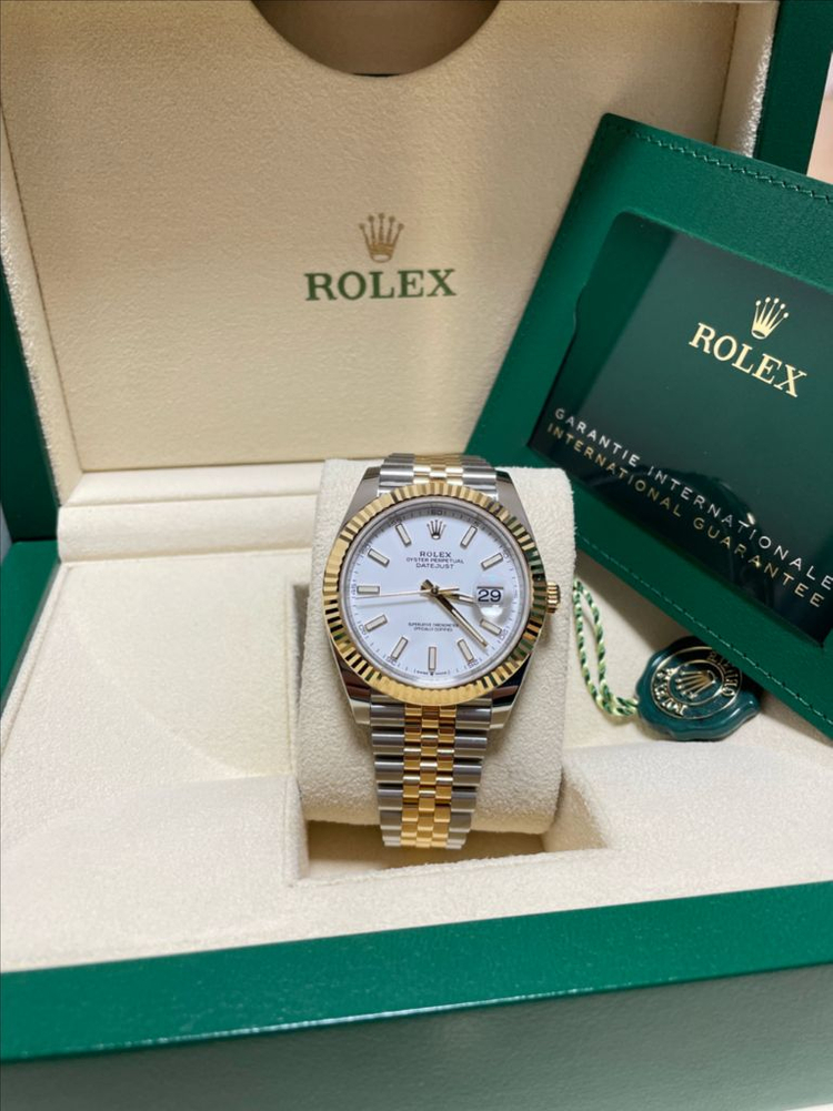 로렉스 126333 신형 데이저스트 41 화이트판 옐골--2