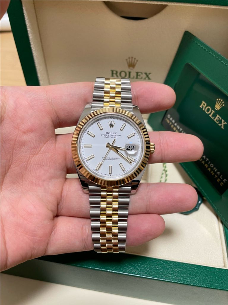 로렉스 126333 신형 데이저스트 41 화이트판 옐골--4