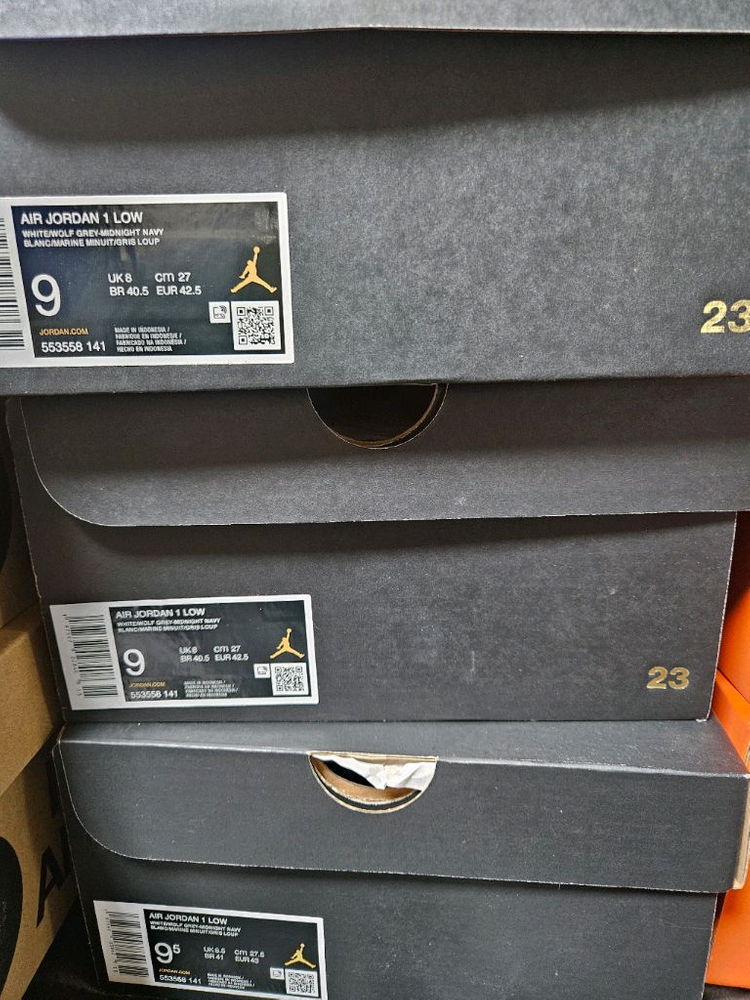 조던1 로우 화이트 미드나잇 네이비 270 275 새상품 이미지