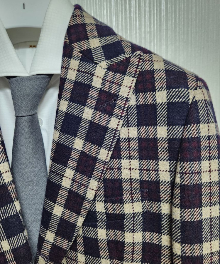 일레븐티 뉴트럴 글렌체크 블레이저 자켓 B75GIAB0--5