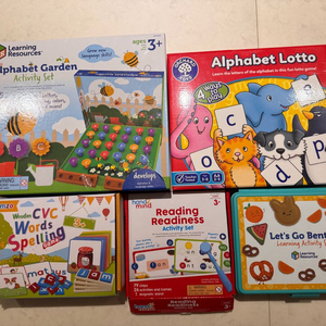 알파벳, cvc, 파닉스 영어 보드게임 5종