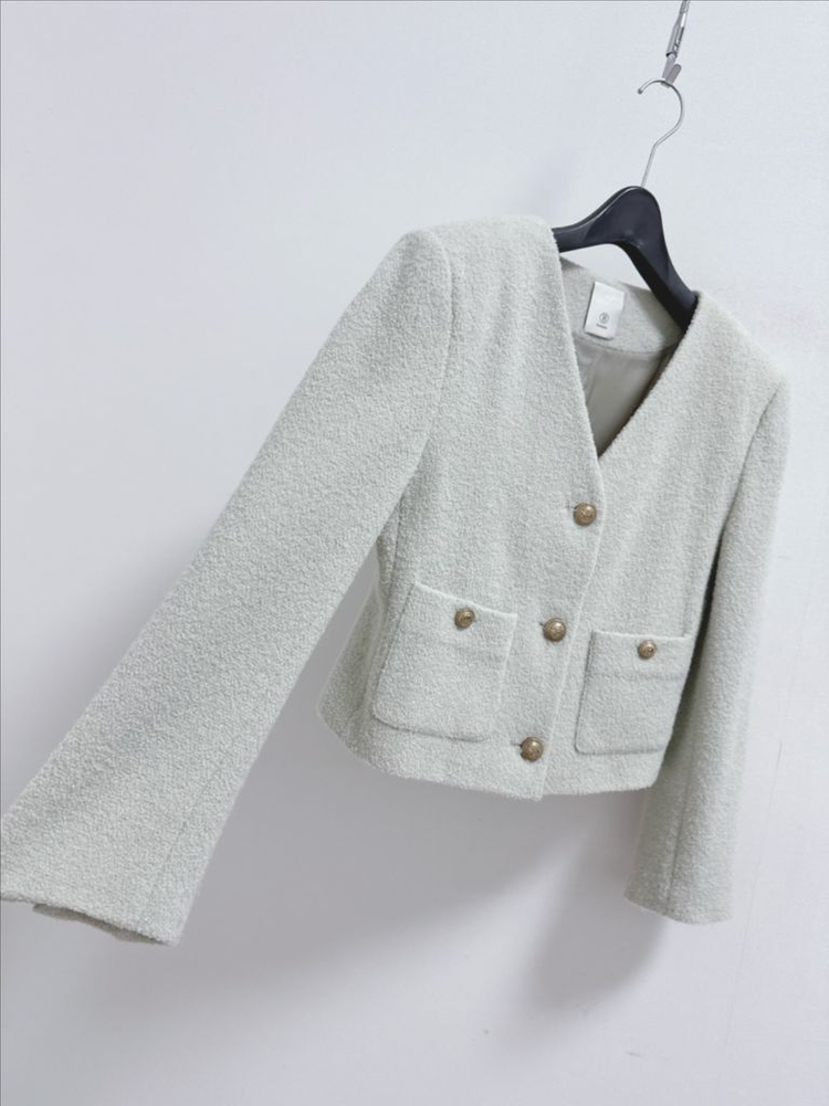 블로썸 민트 트위드 자켓--2