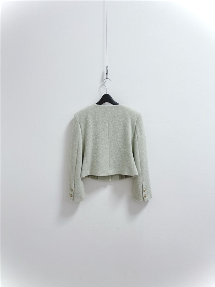 블로썸 민트 트위드 자켓--3