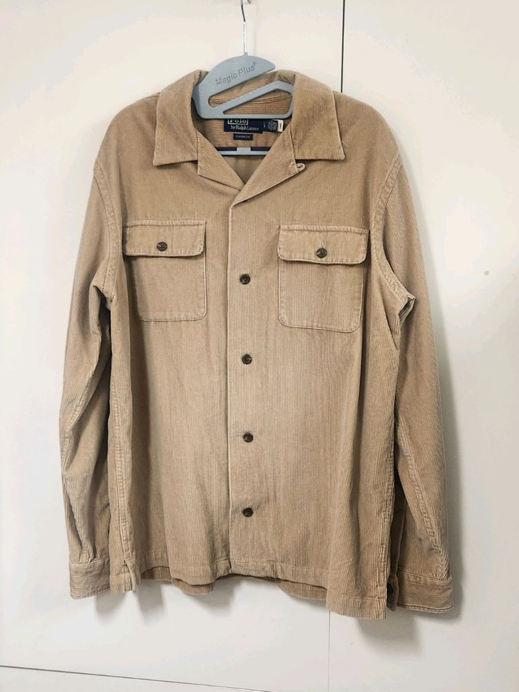 폴로 랄프로렌 신형 코듀로이 셔츠 베이지 L 23SS--1