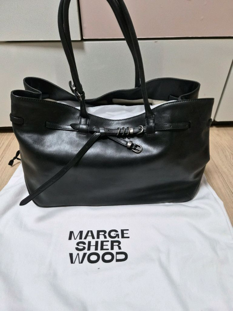 마지셔우드 GRANDMA USED BAG LARGE_black pull-up 이미지