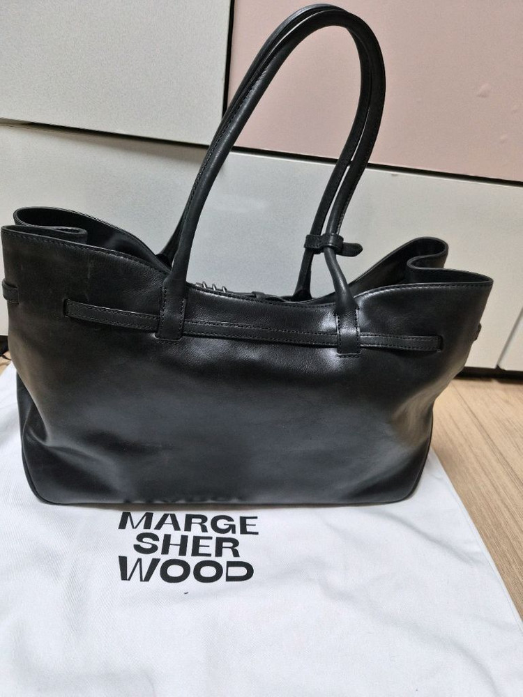 마지셔우드 GRANDMA USED BAG LARGE_black pull-up 이미지