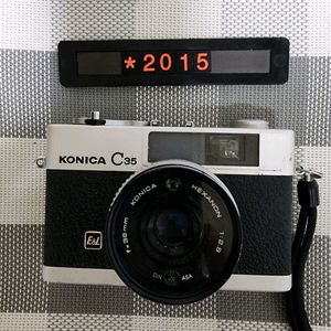 코니카 C 35 E&L 필름카메라 실버바디 이미지