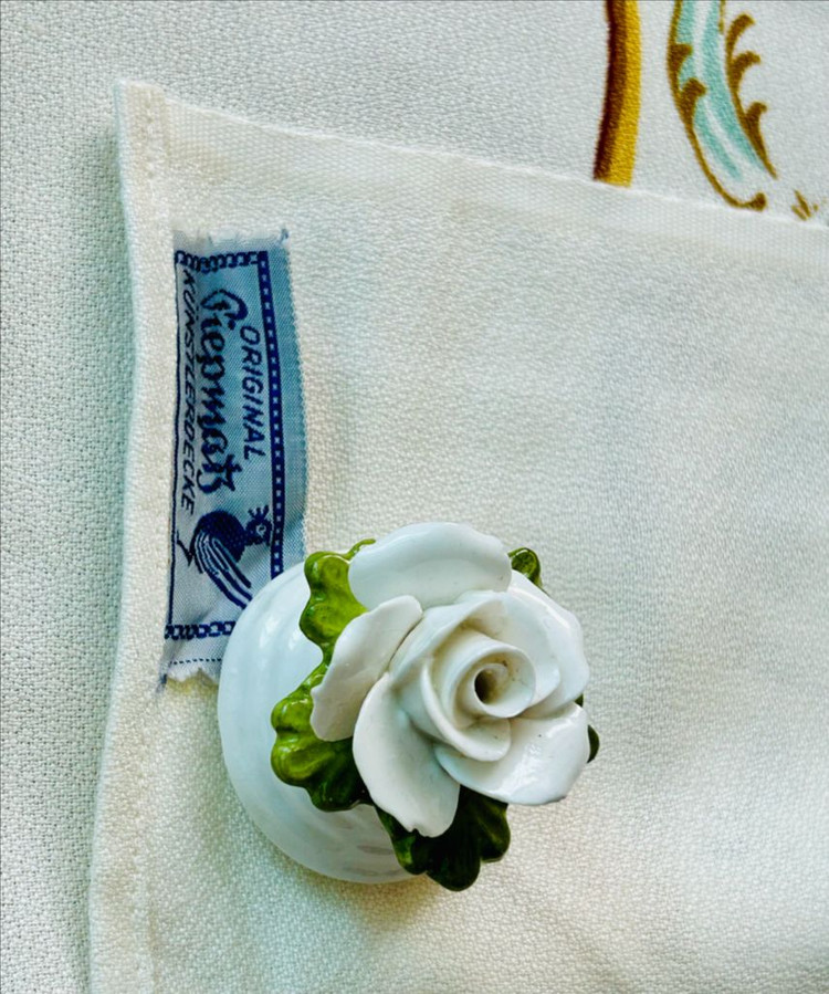 70s 서독산 로젠탈/ 풀라벨 미사용 테이블보/프리미엄 라인 이미지