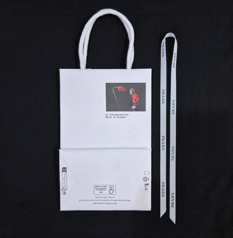 [정품]프라다 쇼핑백+리본 SET,프라다 가방,프라다 지갑,프리다 박스,프라다 리본,프라다--1