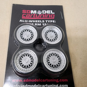 1/18 bbs 다이캐스트 휠 튜닝 모형