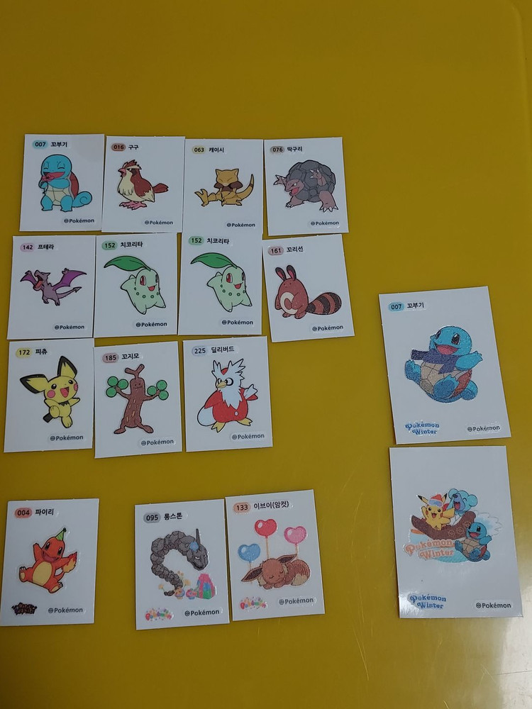 포켓몬스터 띠부띠부씰 일괄판매 이미지