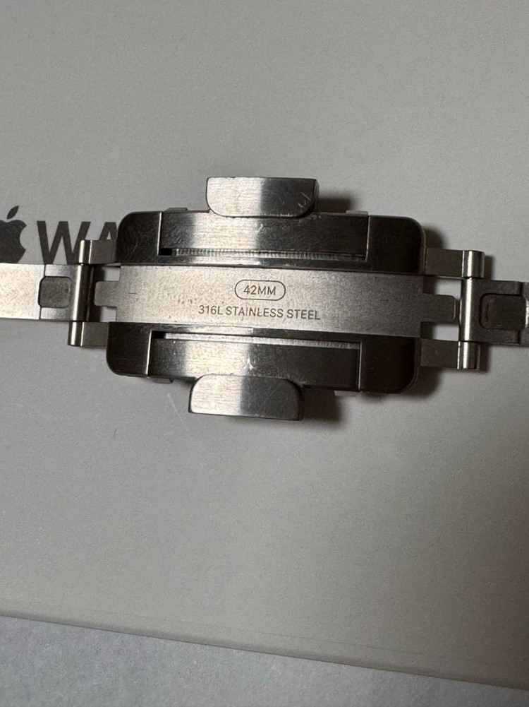 애플 정품 애플워치 스트랩 링크브레이슬릿 실버 42mm/45mm--5