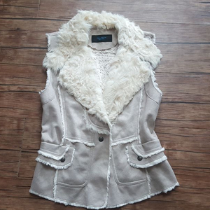 여성55 66 조끼 베스트 퍼베스트 숏베스트 양털조끼 VISIT IIN NEWYORK