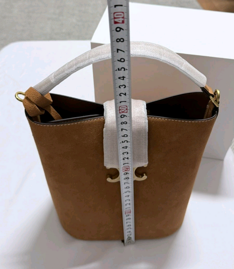 풀박스 새상품>버킷백 스웨이드--9