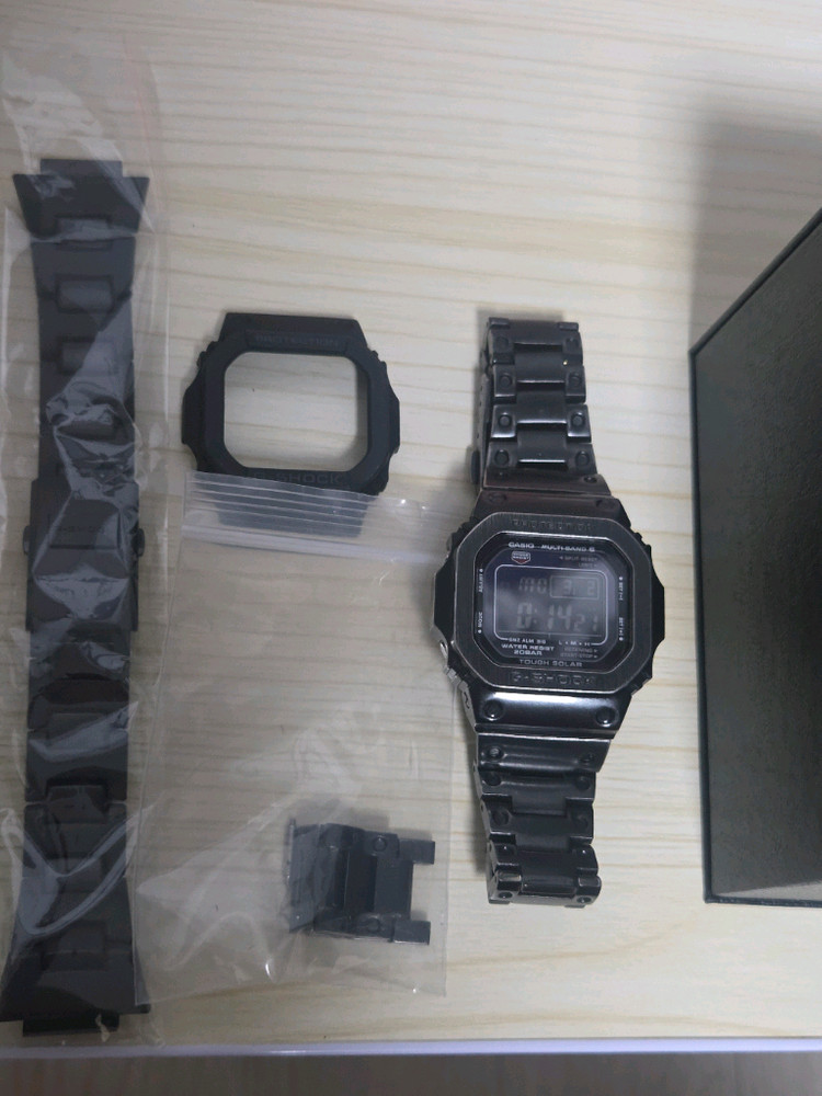 지샥 GW5610 올블랙 메탈커스텀 판매--1