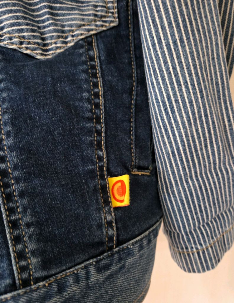 럭키슈에뜨 스트라이프 청자켓--5