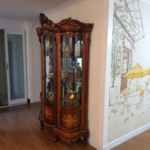 엔틱유리장식장