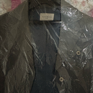 산드로 블루 가죽자켓 55