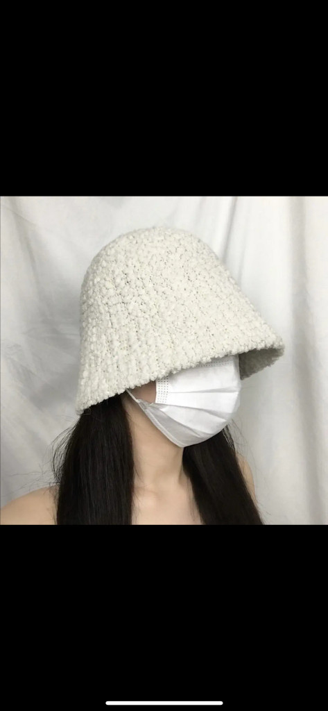 양털 앙고라 뽀글이 벙거지 아이보리--1