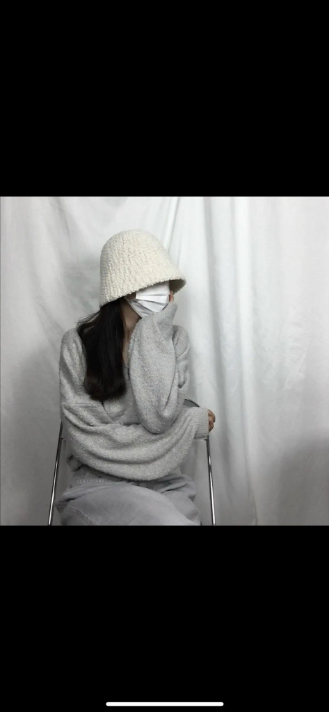 양털 앙고라 뽀글이 벙거지 아이보리--4