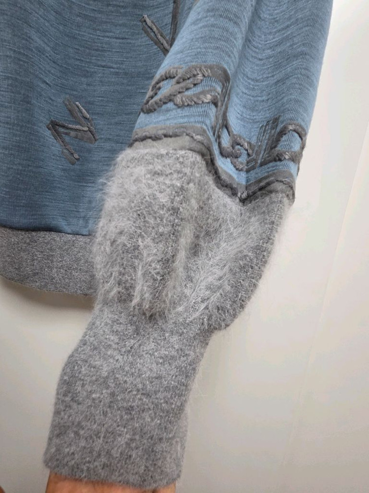 한섬(랑방)앙고라 소매 티셔츠--3